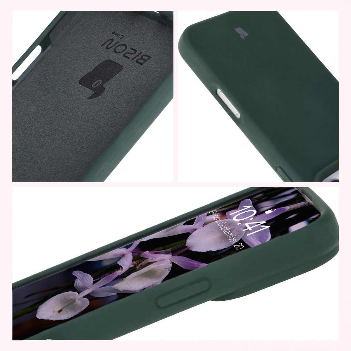 Konstrukcja etui Bizon Soft Case: zintegrowane osłony, podwyższone krawędzie i wyściółka z mikrofibry